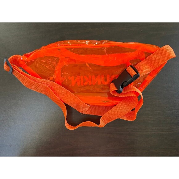 Dunkin’ Donuts Clear Transparent Orange Fanny Pack - Picture 3 of 5